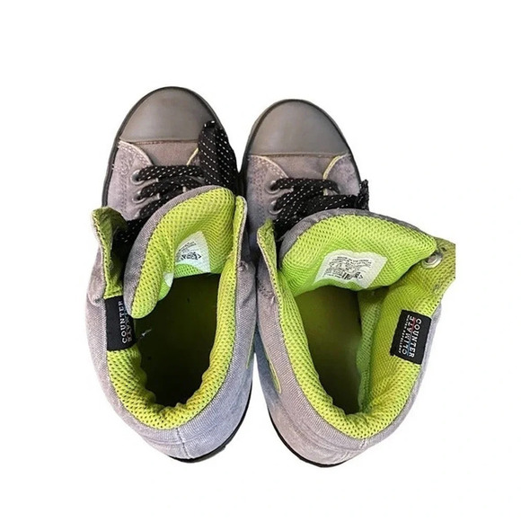 Converse Low Top Climate Boys US 3 Gray Black Lace Up Athletic Sneakers Pre-Owne - Picture 6 of 12